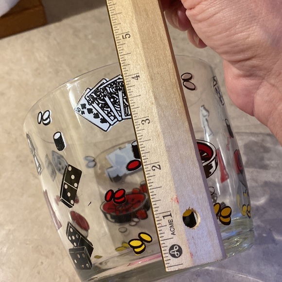 Hazel Atlas mid century modern games ice bucket. - Picture 4 of 8